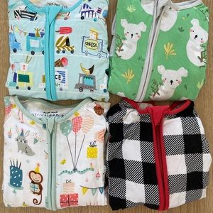 Little Sleepies 6-12m zippies set of 4